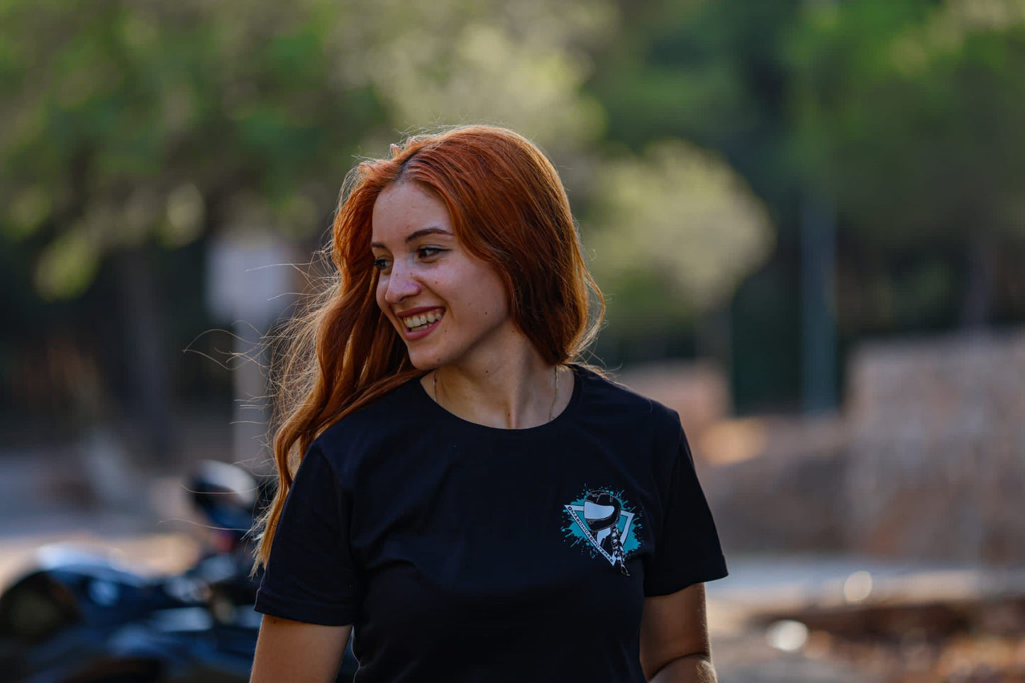 CAMISETA CHICA AZUL